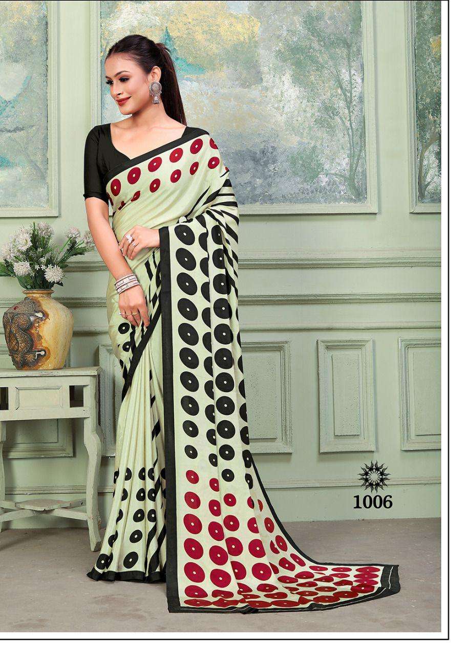 ITALIAN SILK BY ASLIWHOLESALE DESIGNER FACNY CREPE SILK PRINT SAREES