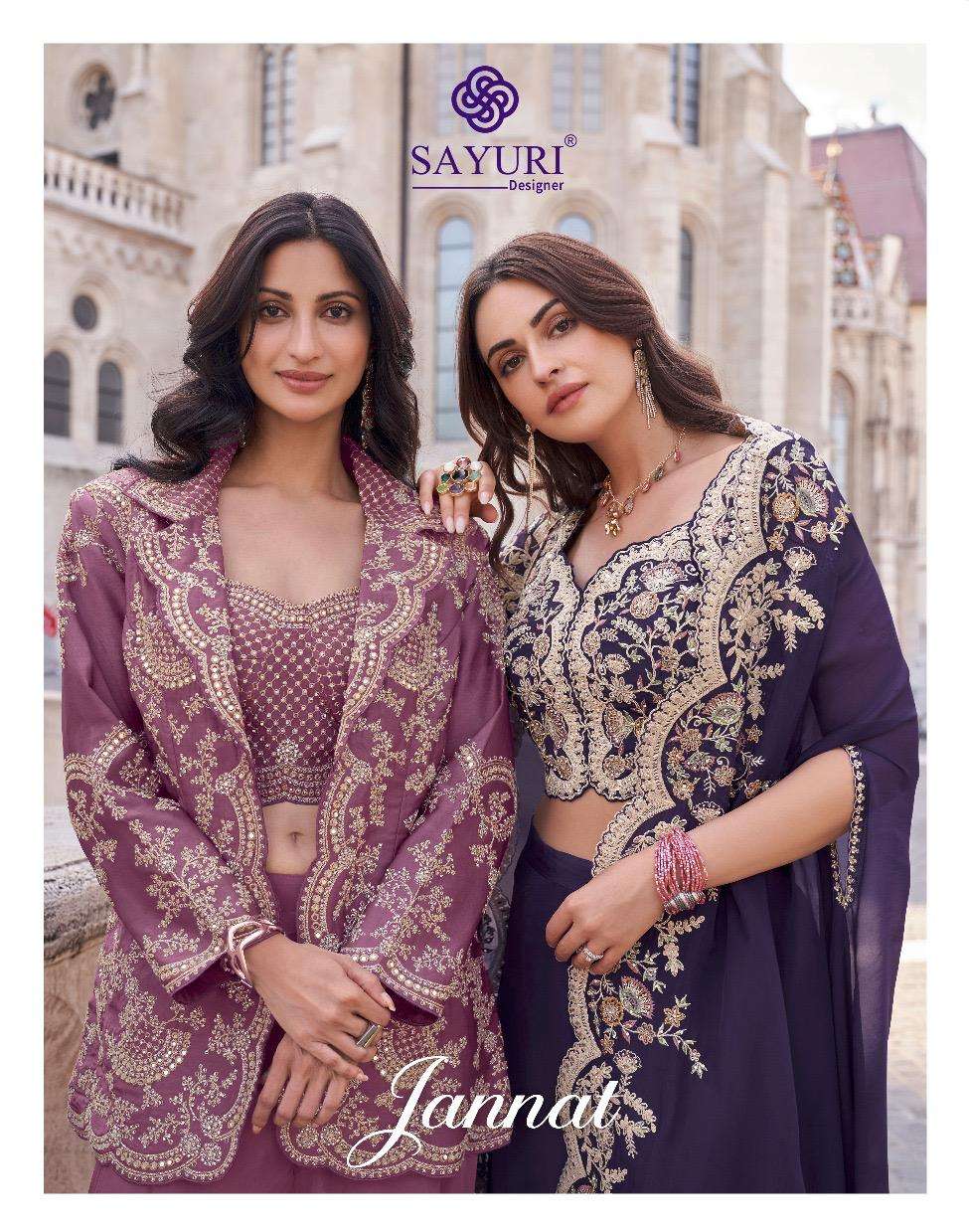 JANNAT BY SAYURI 5574 TO 5576 SERIES FANCY DESIGNER PREMIUM SILK DRESSES