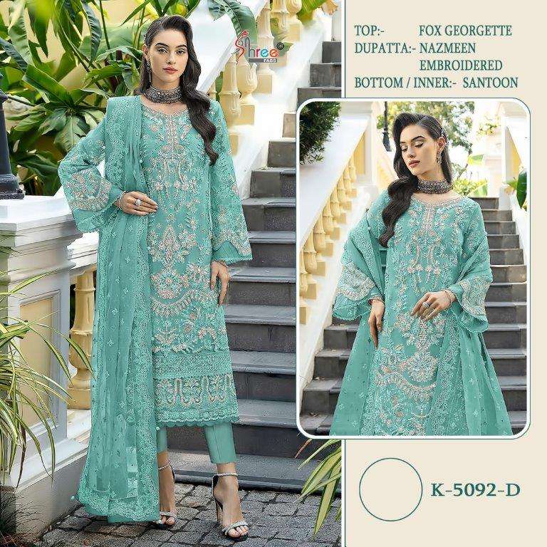 K-5092 COLOURS BY SHREE FABS GEORGETTE SILK EMBROIDERY PAKISTANI DRESSES