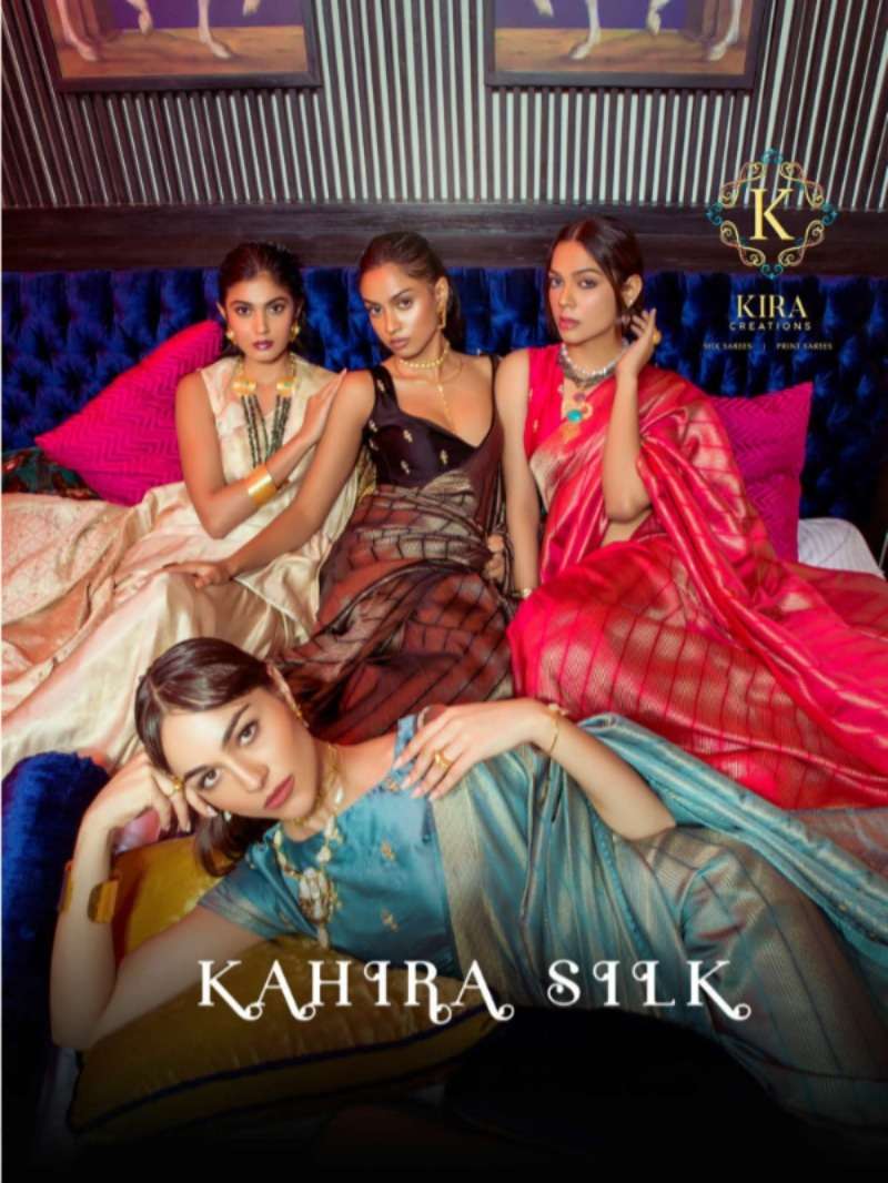 KAHIRA SILK BY ASLIWHOLESALE DESIGNER SOFT VISCOSE SATIN PRINTED SAREES