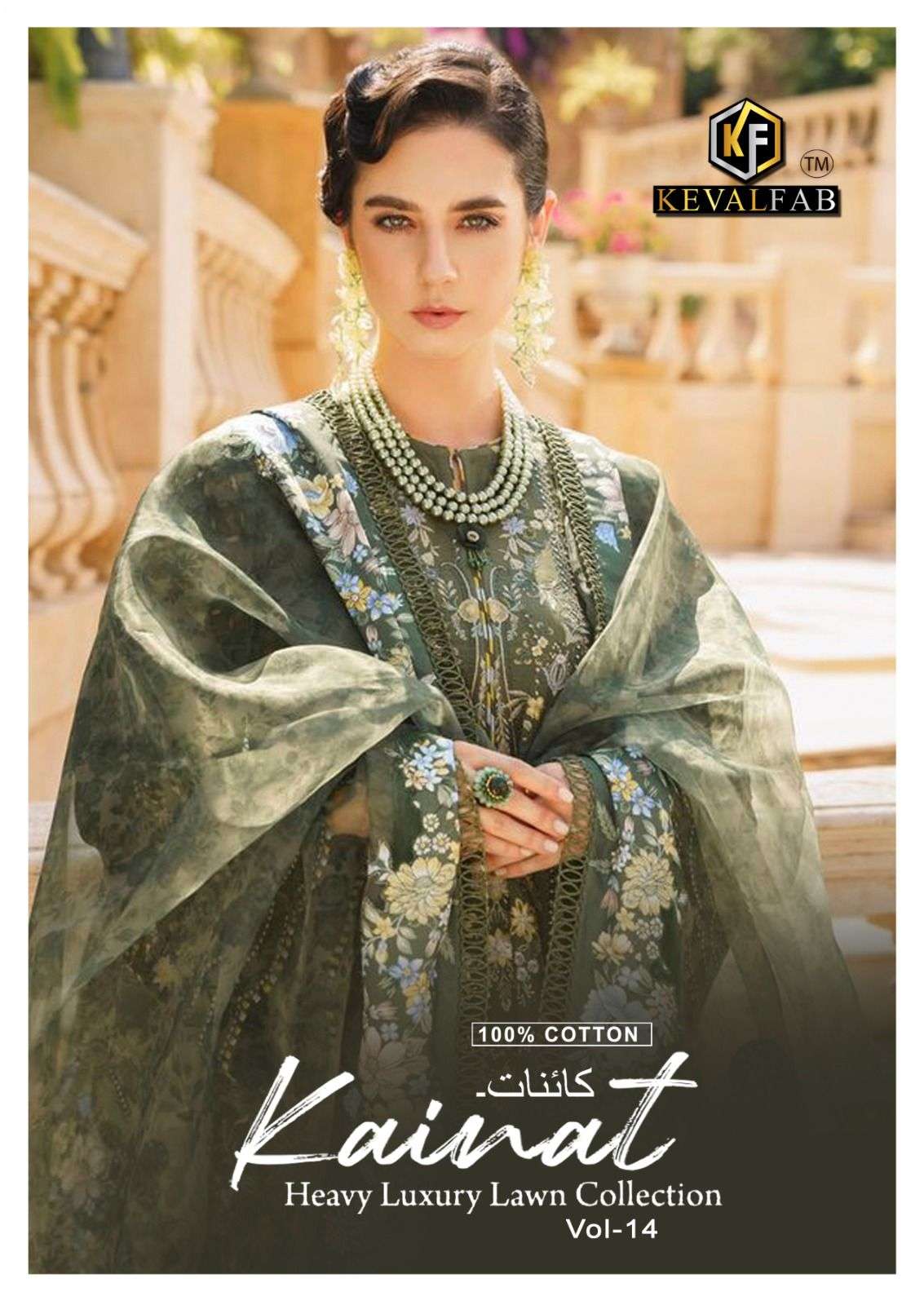 KAINAT VOL-14 BY KEVAL FAB 14001 TO 14006 SERIES HEAVY COTTON PRINT DRESSES