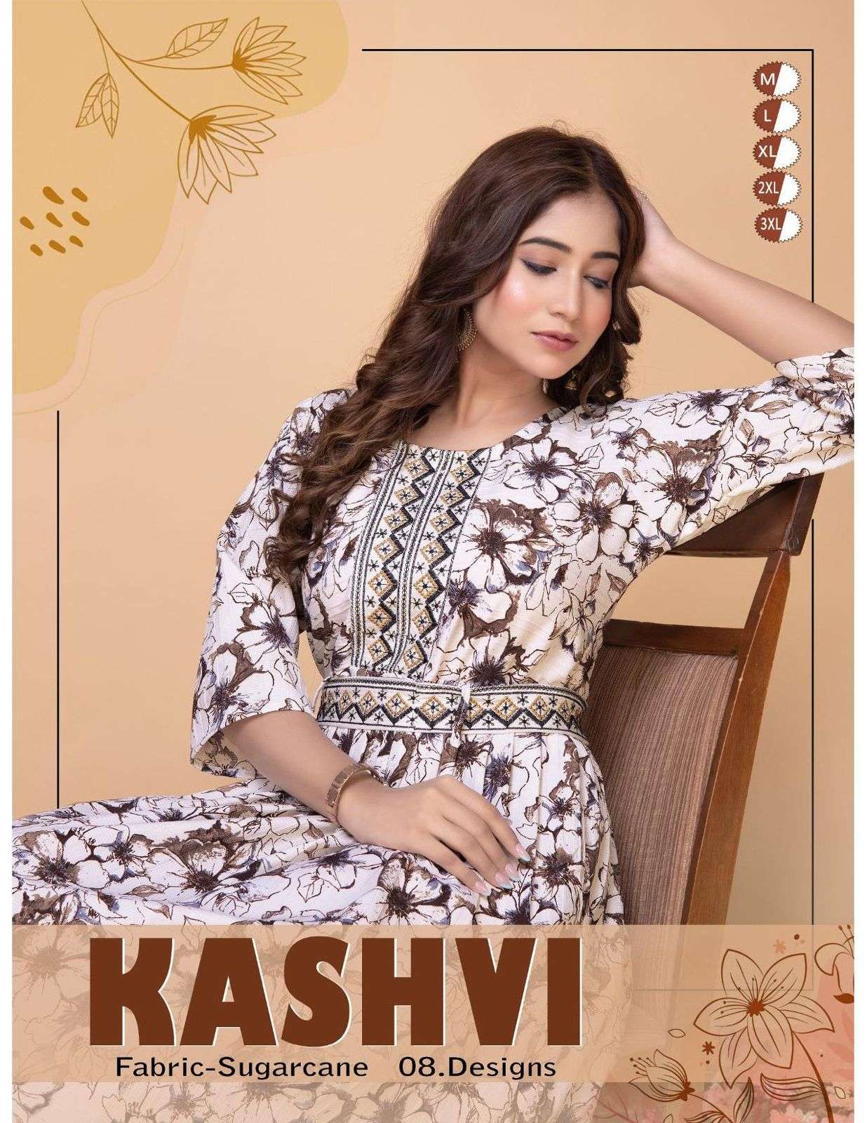 KASHVI VOL-01 BY ASLIWHOLESALE DESIGNER FACNY RAYON PRINT KURTIS