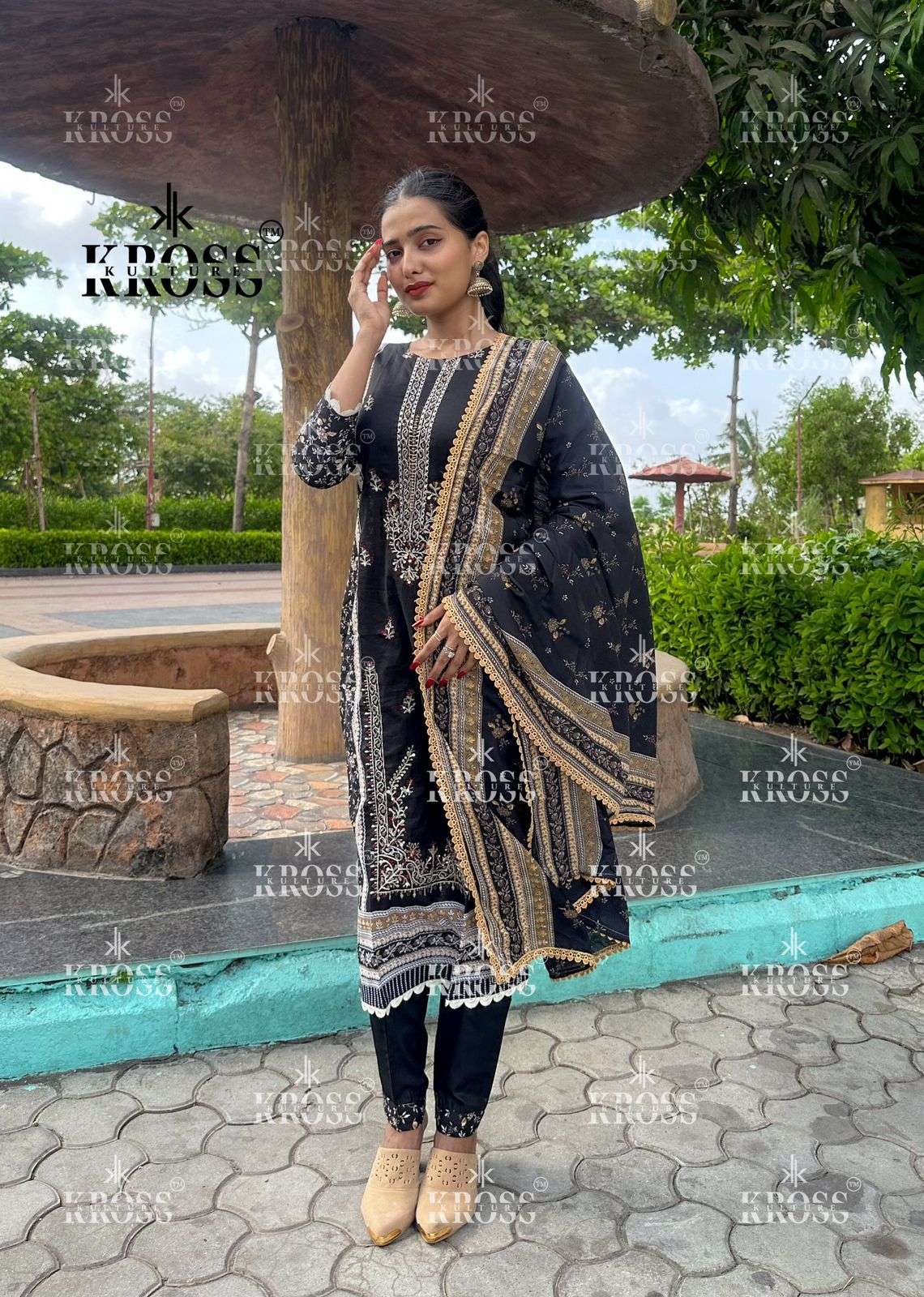 KK 2012 NX BY KROSS KULTURE DESIGNER HEAVY COTTON EMBROIDERY DRESSES