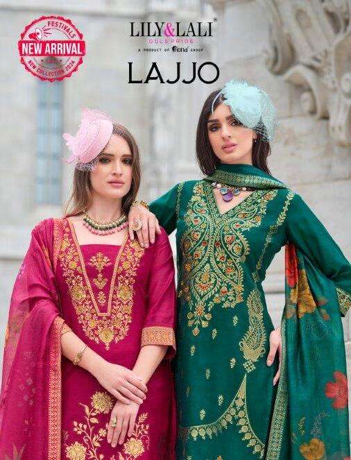 LAJJO BY LILY AND LALI 20701 TO 20706 SERIES SILK JACQUARD DRESSES