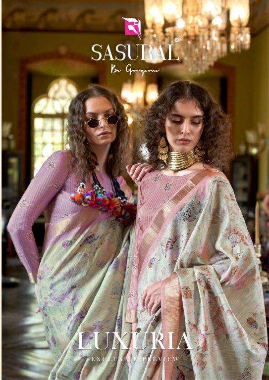 LUXURIA BY SASURAL 301 TO 306 SERIES DESIGNER SOFT BANARASI SILK SAREES