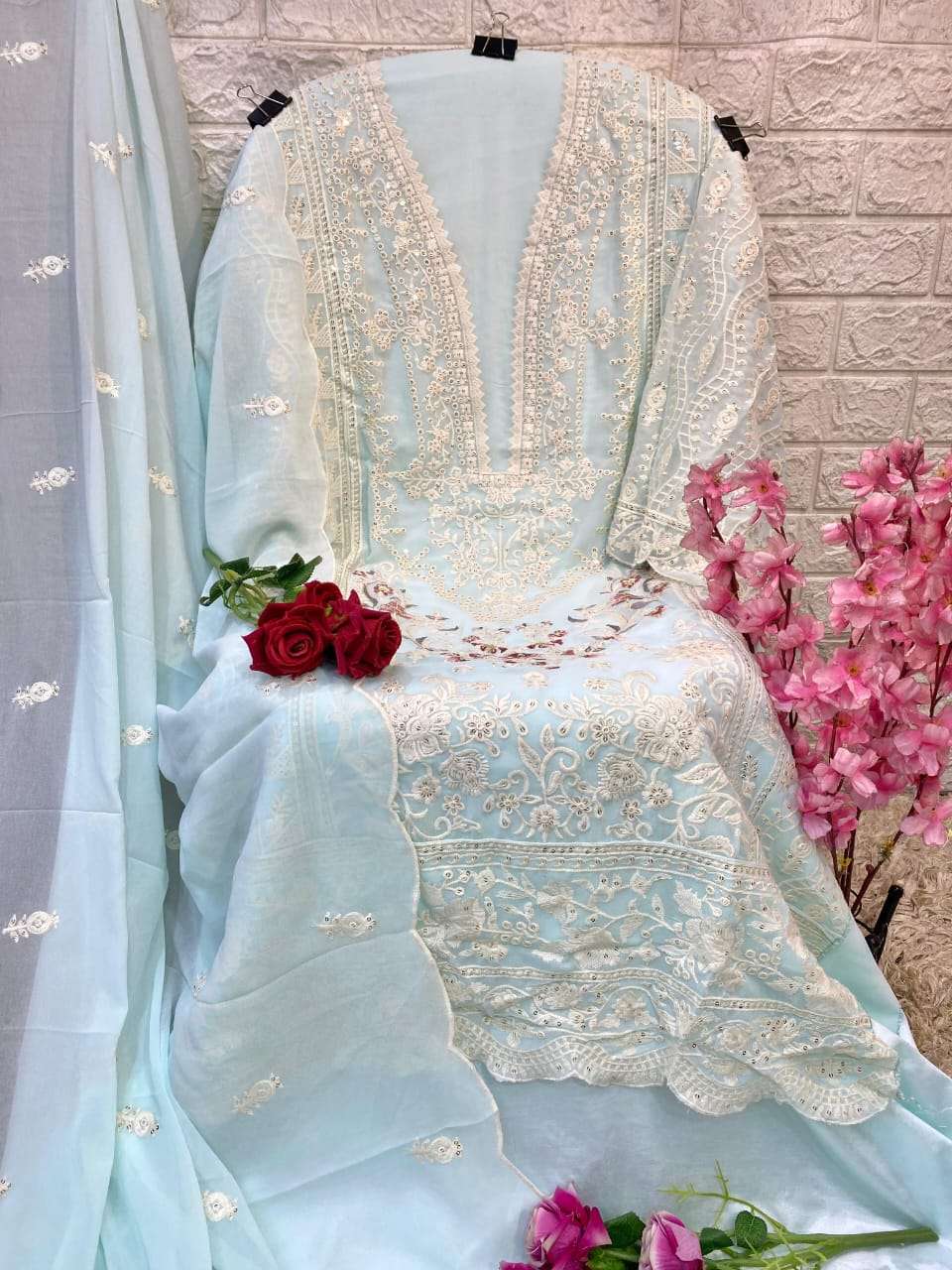 MA-106 COLOURS BY AL QASR DESIGNER FAUX GEORGETTE PAKISTANI DRESSES