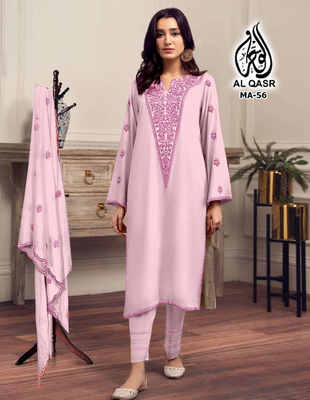 MA-56 COLOURS BY AL QASR DESIGNER FAUX GEORGETTE PAKISTANI DRESSES