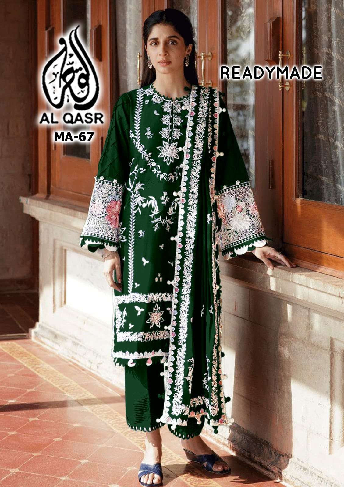 MA-67 COLOURS BY AL QASR DESIGNER FAUX GEORGETTE PAKISTANI DRESSES