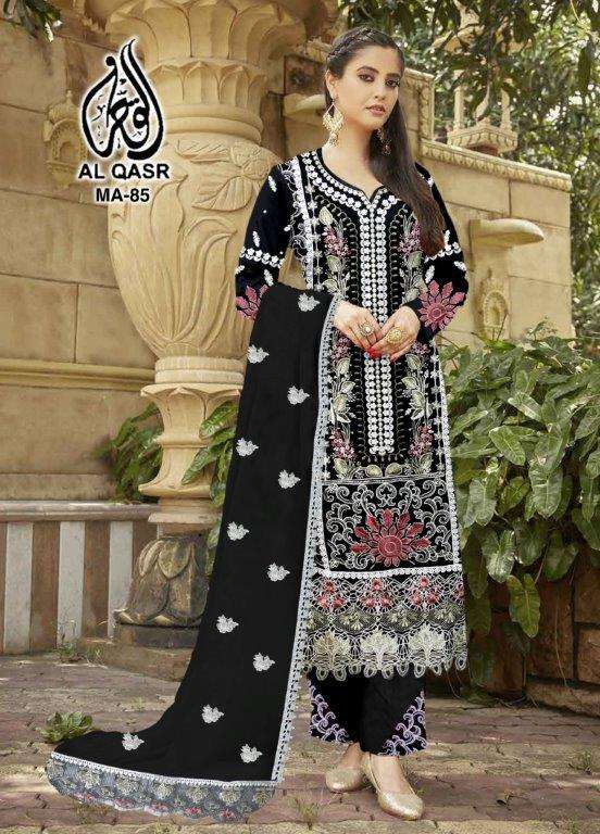 MA-85 COLOURS BY AL QASR DESIGNER FAUX GEORGETTE PAKISTANI DRESSES