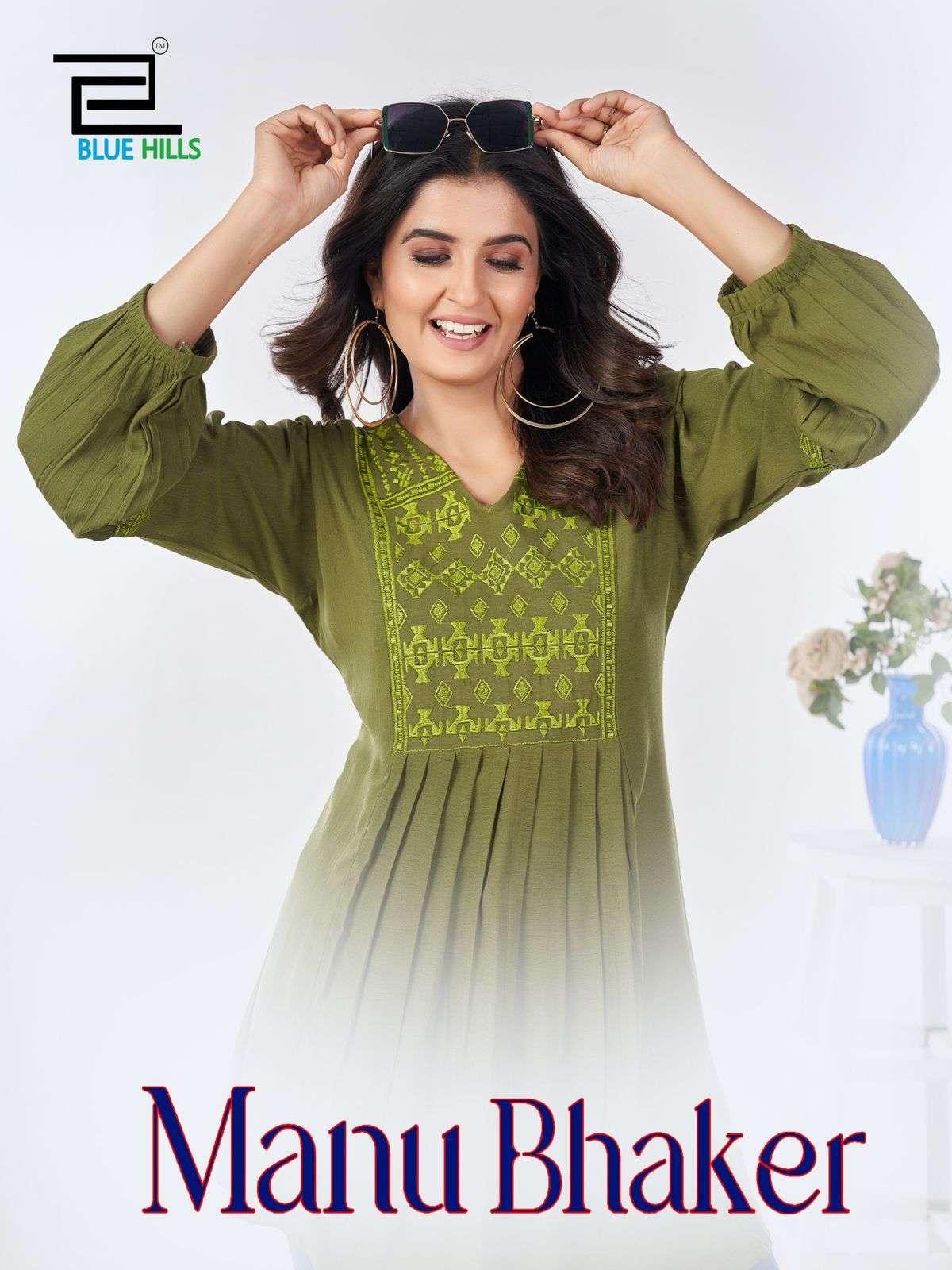 MANU BHAKER BY BLUE HILLS 1001 TO 1004 SERIES HEAVY 14KG RAYON WORK TOPS