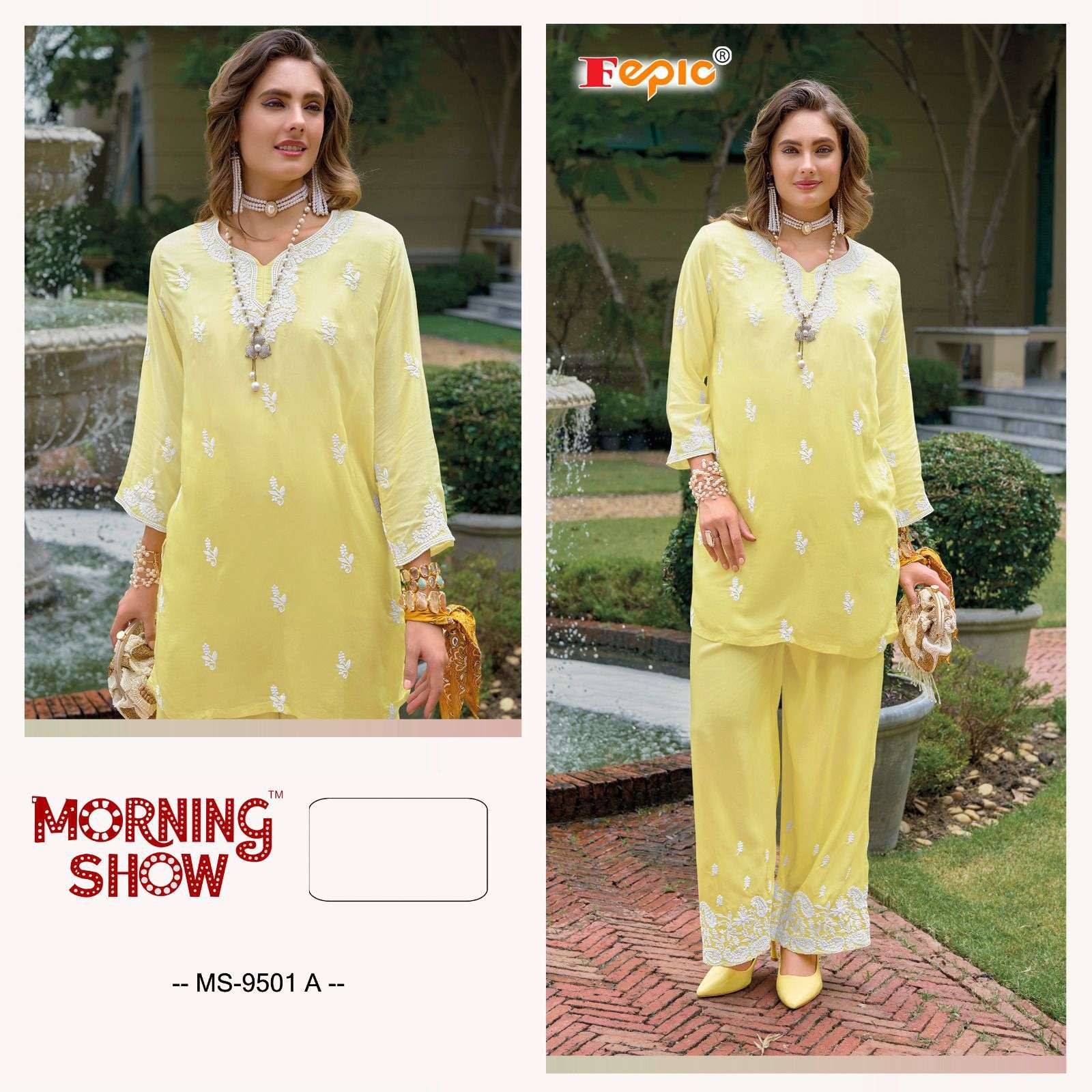 MS-9501 COLOURS BY FEPIC DESIGNER MUSLIN EMBROIDERED PAKISTANI DRESSES