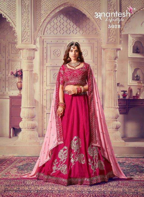 OCCATIONS VOL-8 BY ANANTESH LIFESTYLE 5028 AND 5029 SERIES VISCOSE SILK LEHENGAS