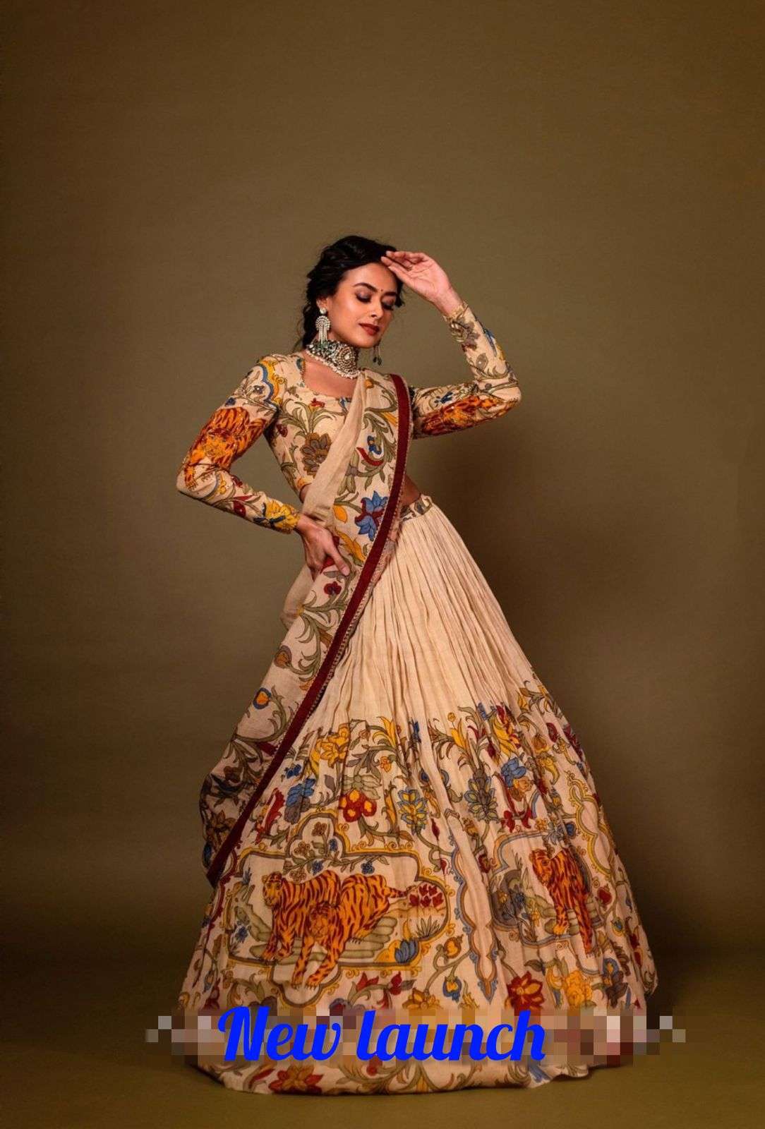 PC-428 HIT DESIGN BY ASLIWHOLESALE DESIGNER CHENT CREPE PRINTED LEHENGAS