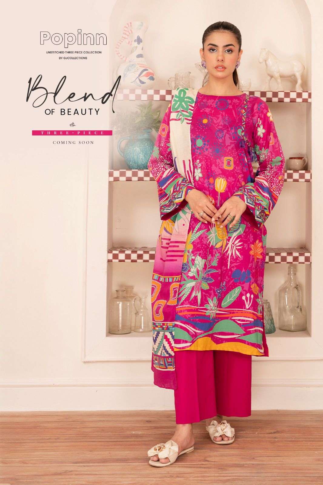 POPINN BY ASLIWHOLESALE DESIGNER LAWN COTTON PRINTED DRESSES