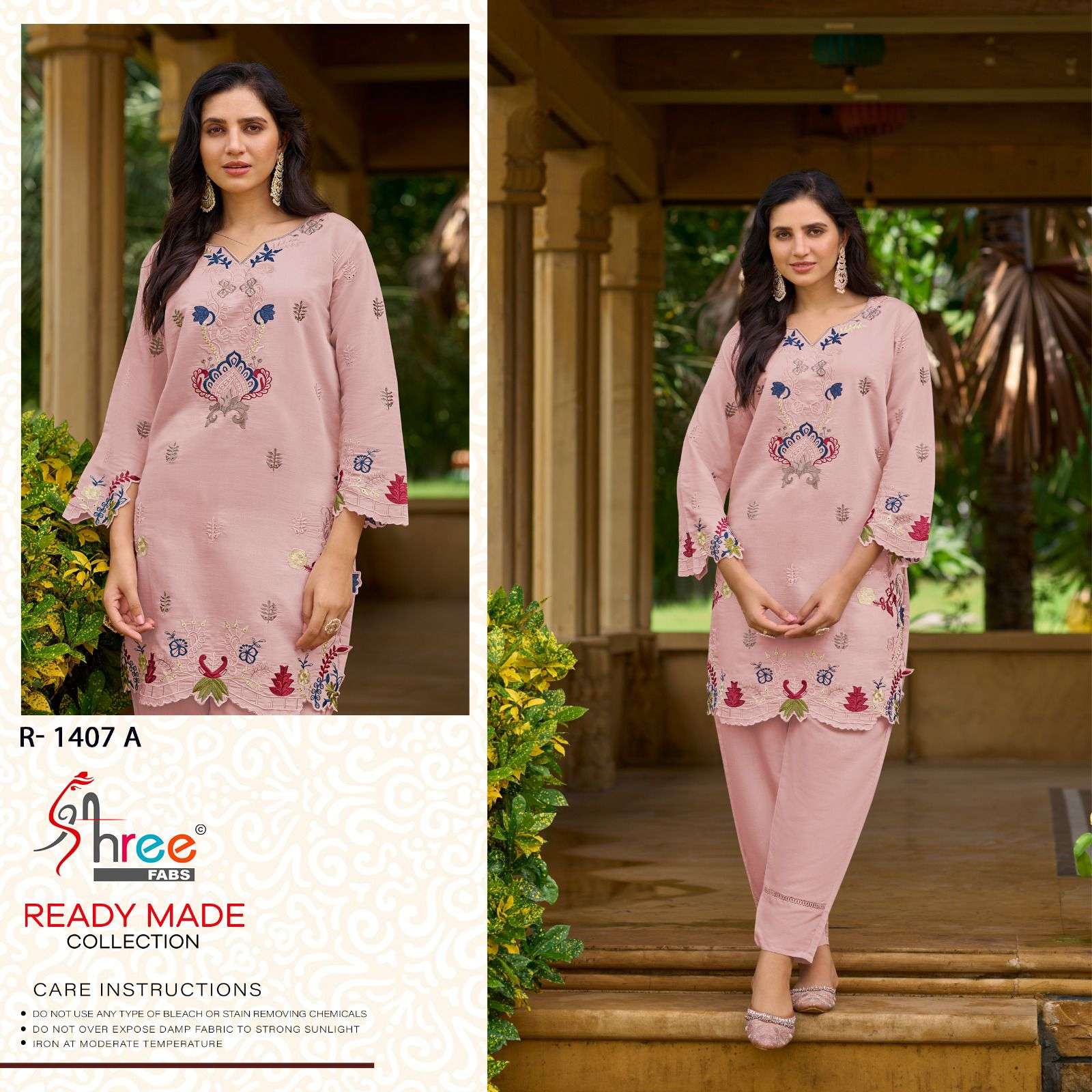 R-1407 COLOURS BY SHREE FABS HEAVY EMBROIDERED VISCOSE ROMAN SILK DRESSES