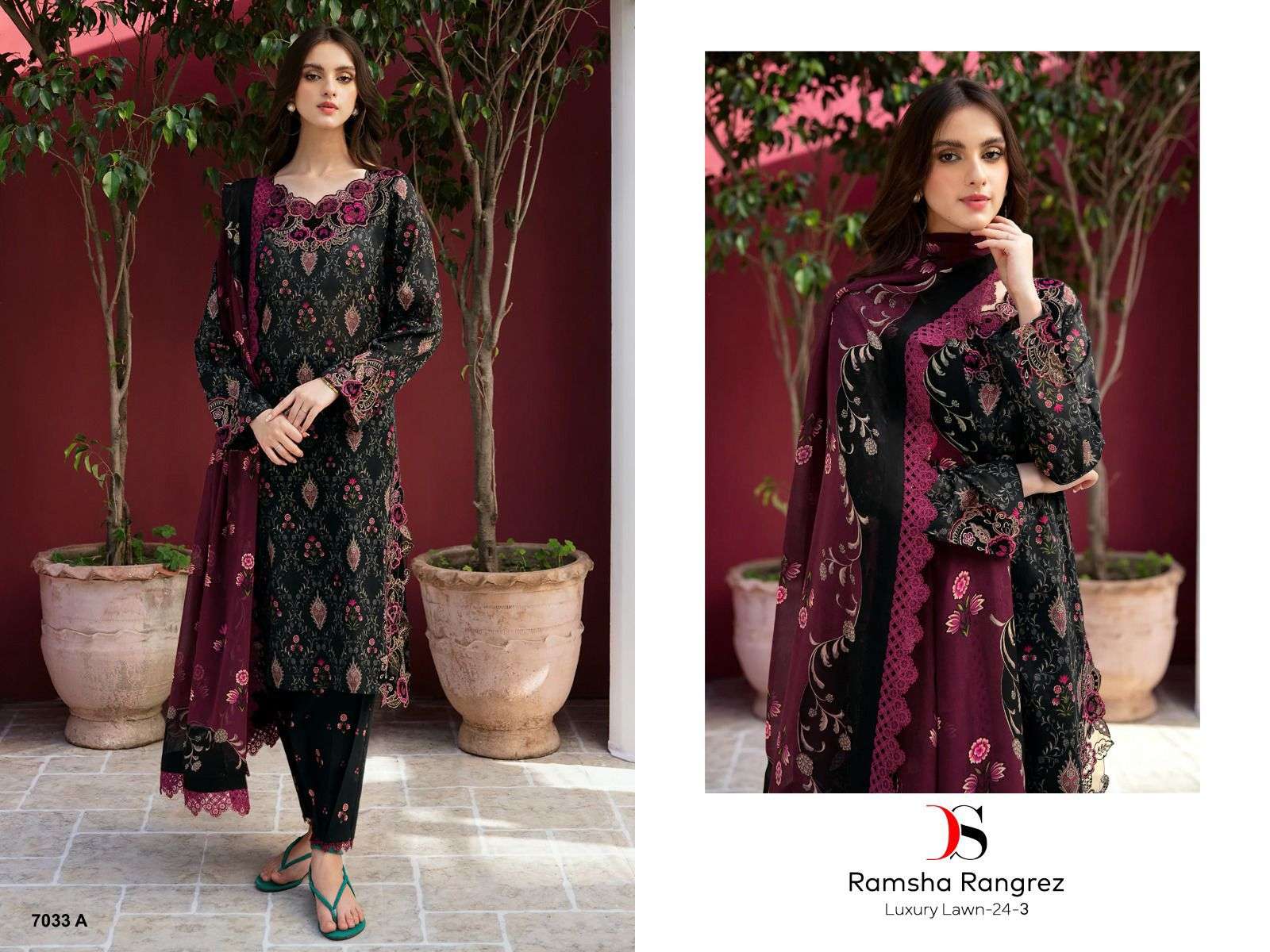 RAMSHA RUNGREZ 7033  BY DEEPSY SUITS HEAVY DESIGNER COTTON PRINTED DRESSES