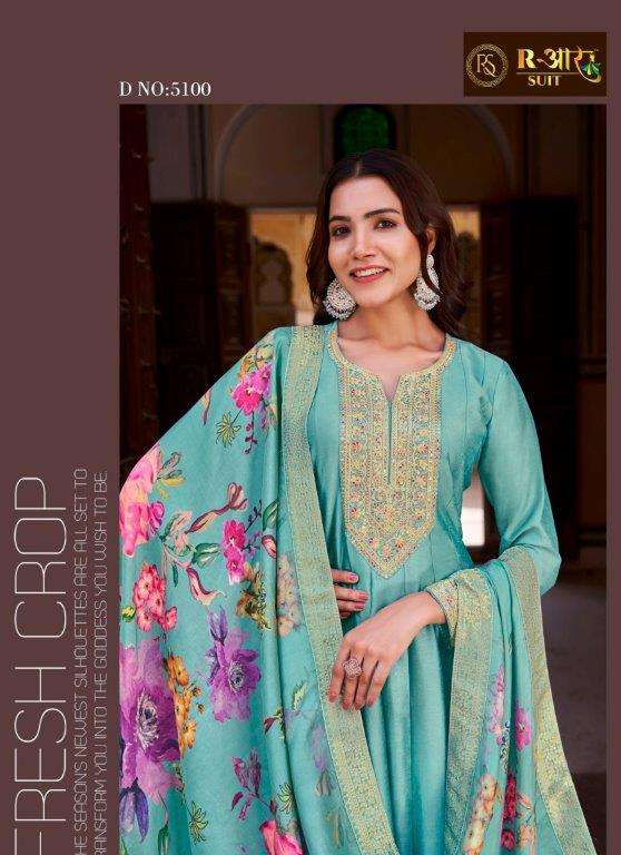 RANG MAHAL BY ASLIWHOLESALE DESIGNER FACNY VICHITRA SILK PRINT DRESSES