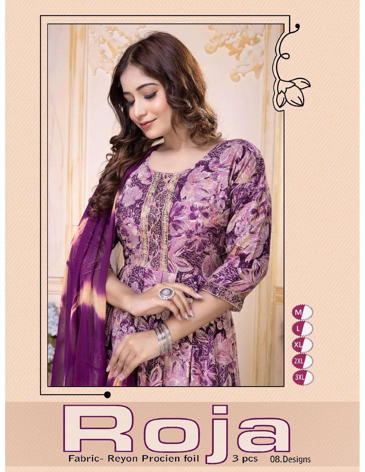 ROJA VOL-01 BY ASLIWHOLESALE DESIGNER FACNY RAYON PRINT DRESSES