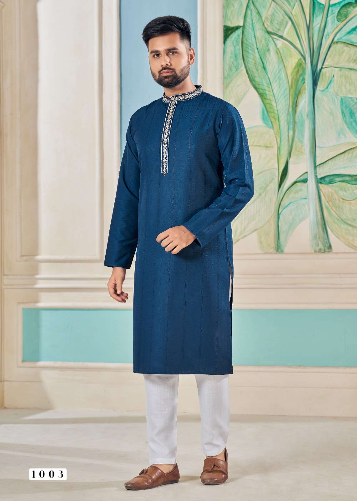 ROYAL MEN VOL-13 BY ASLIWHOLESALE DESIGNER FACNY VISCOSE WORK KURTA