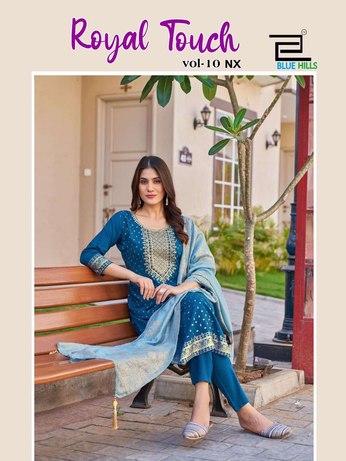 ROYAL TOUCH VOL-10 NX BY BLUE HILLS DESIGNER FANCY 14 KG RAYON PRINT DRESSES