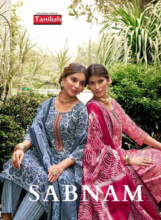 SABNAM VOL-01 BY TANIKSH 101 TO 108 SERIES DESIGNER CAPSULE PRINT DRESSES