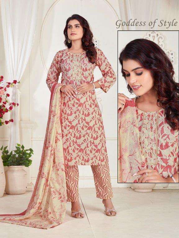 SHELJA-01 BY FASHION TALK DESIGNER FANCY COTTON CAMBRIC PRINT DRESSES