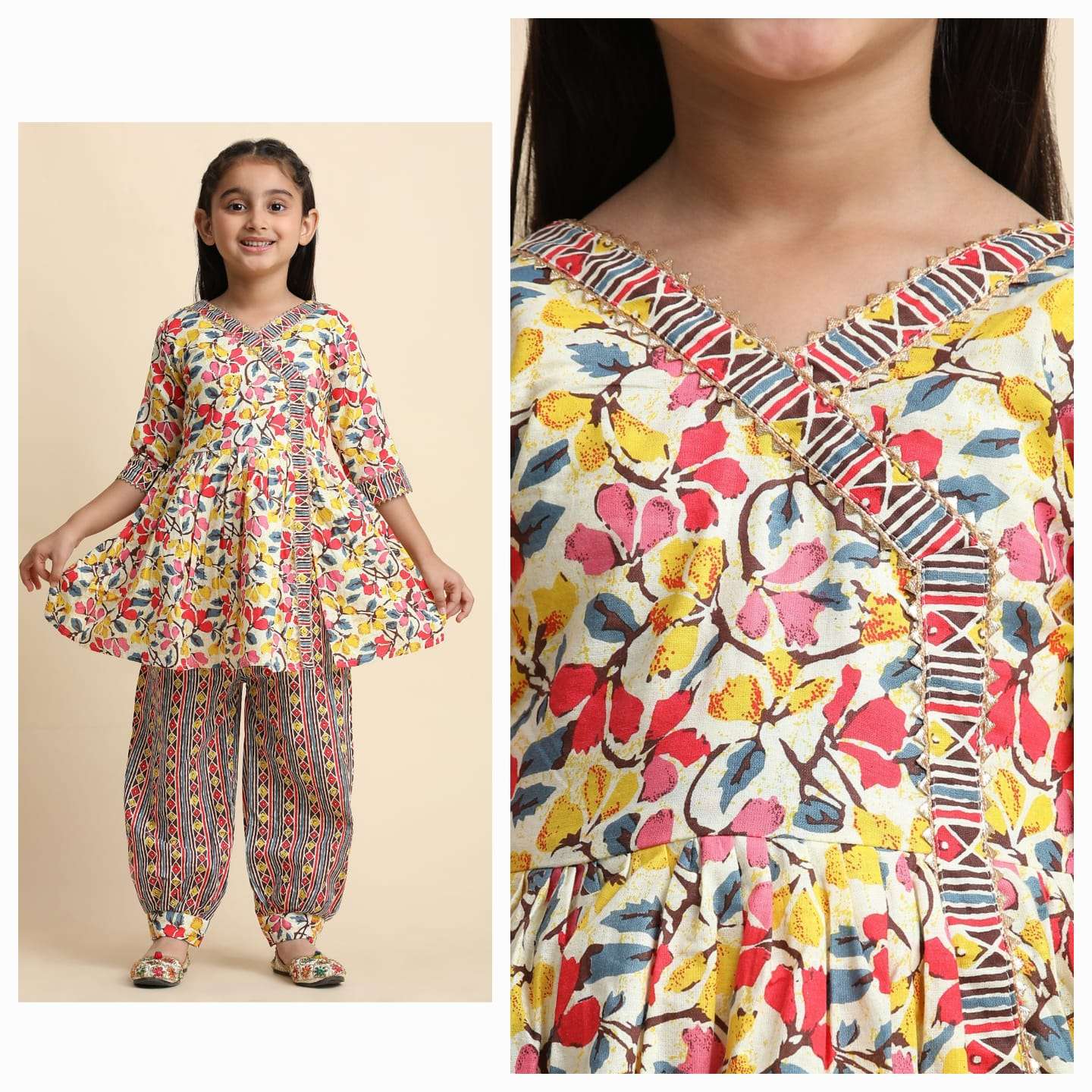 VANIKA VOL-33 BY ASLIWHOLESALE FANCY COTTON PRINTED KIDS DRESSES