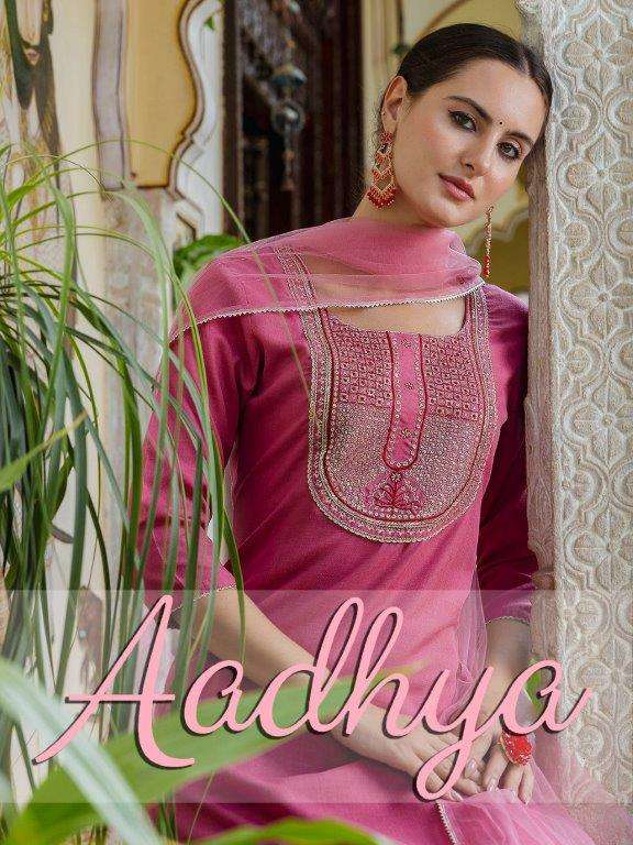 AADHYA VOL-01 BY ASLIWHOLESALE DESIGNER FACNY COTTON WORK DRESSES