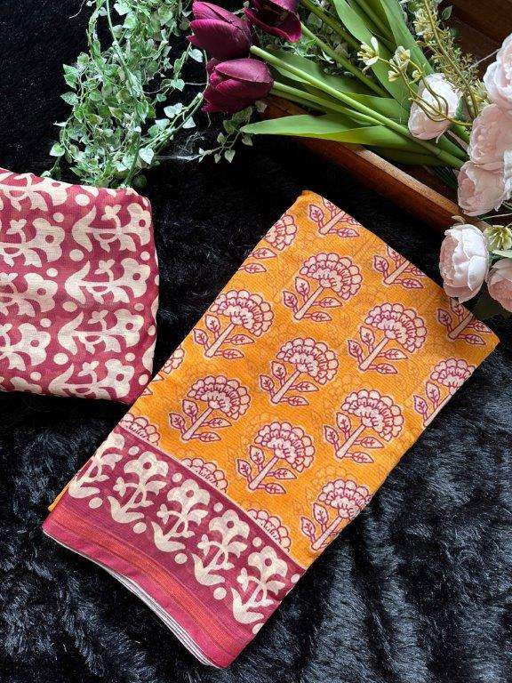 ASVI BATIK POOJA BY ASLIWHOLESALE DESIGNER SOFT HANDLOOM COTTON PRINT SAREES