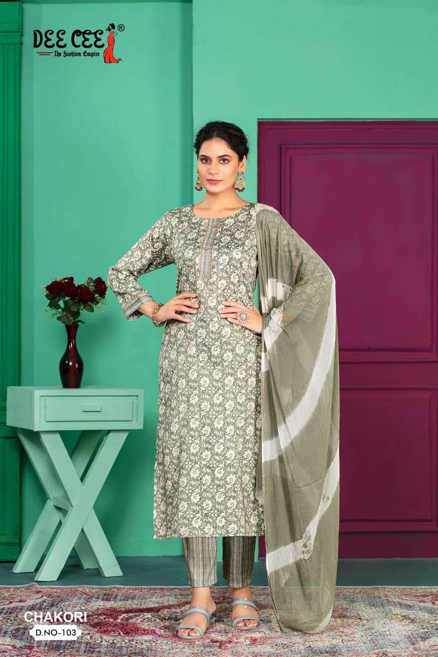 CHAKORI BY DEE CEE 1001 TO 1008 SERIES DESIGNER FANCY CAPSULE PRINT DRESSES