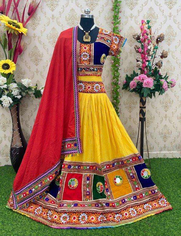 DAKSHA VOL-52 BY ASLIWHOLESALE FANCY COTTON WORK NAVRATRI LEHENGAS