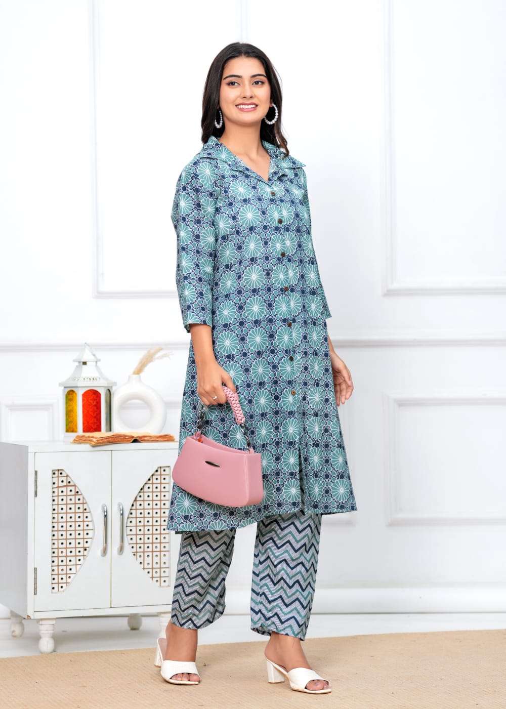 HIMANSHI VOL-451 BY ASLIWHOLESALE DESIGNER FACNY COTTON PRINT KURTIS PANTS