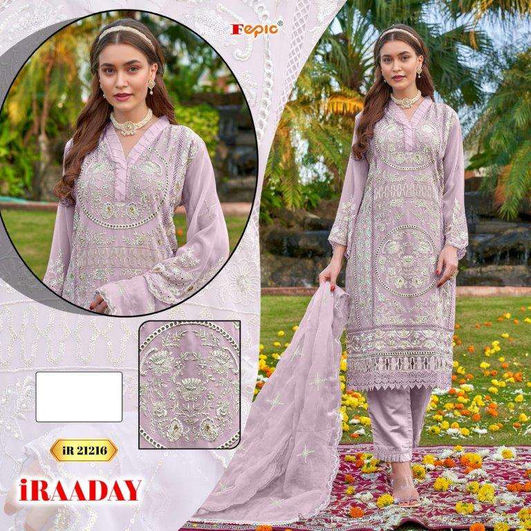 IR-21216 COLOURS BY FEPIC DESIGNER ORGANZA HEAVY EMBROIDERED PAKISTANI DRESSES