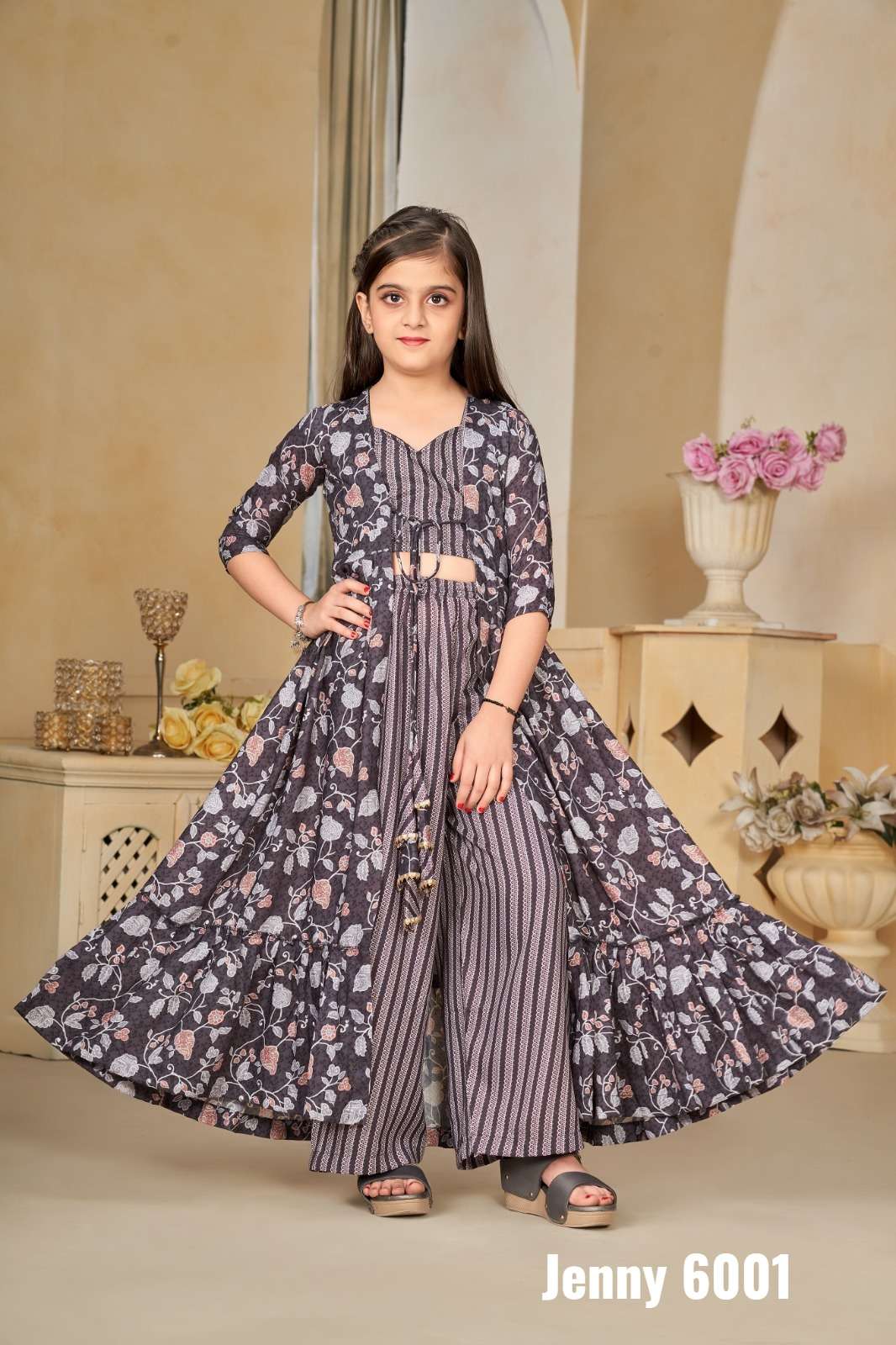 JEENY VOL-06 BY ASLIWHOLESALE DESIGNER FANCY MUSLIN PRINTED KIDS DRESS