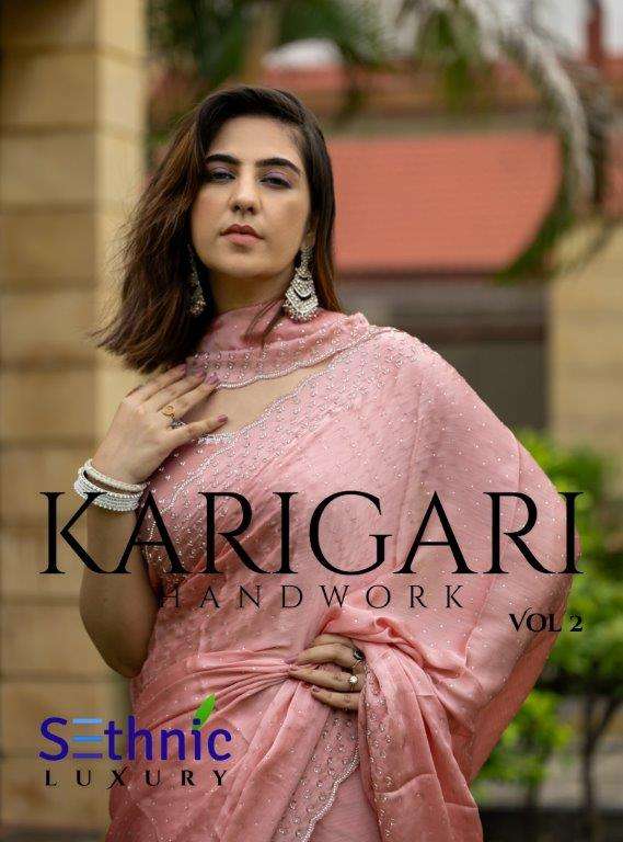 KARIGARI VOL-02 BY SETHNIC DESIGNER SOFT CHIFFON FANCY PRINTED SAREES