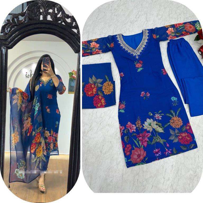 PC-433 COLOURS BY ASLIWHOLESALE DESIGNER FANCY GEORGETTE PRINTED DRESSES