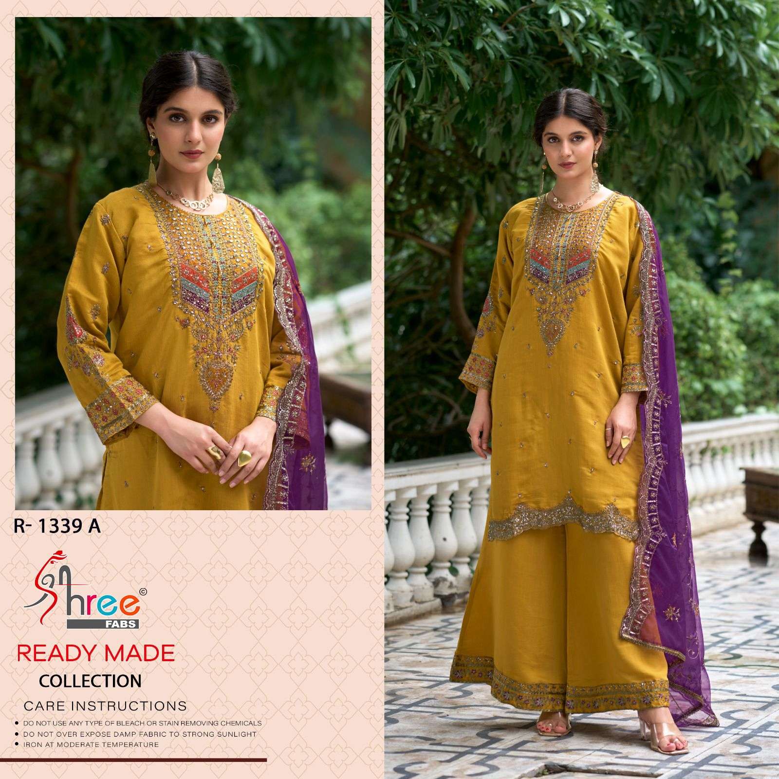 R-1339 COLOURS BY SHREE FABS HEAVY EMBROIDERED VISCOSE SILK DRESSES