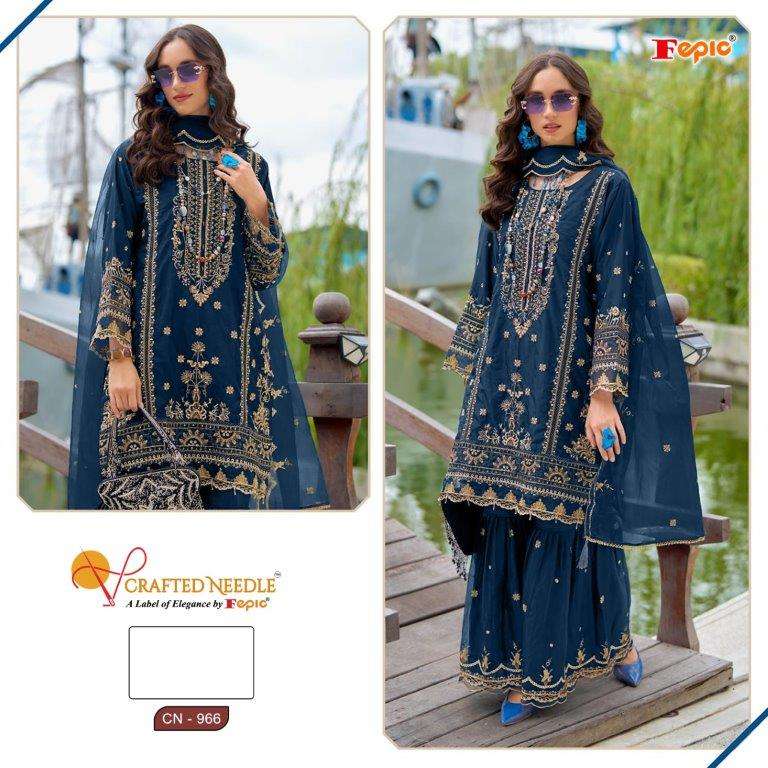 ROSEMEEN CN-966 COLOURS BY FEPIC DESIGNER ORGANZA EMBROIDERY DRESSES