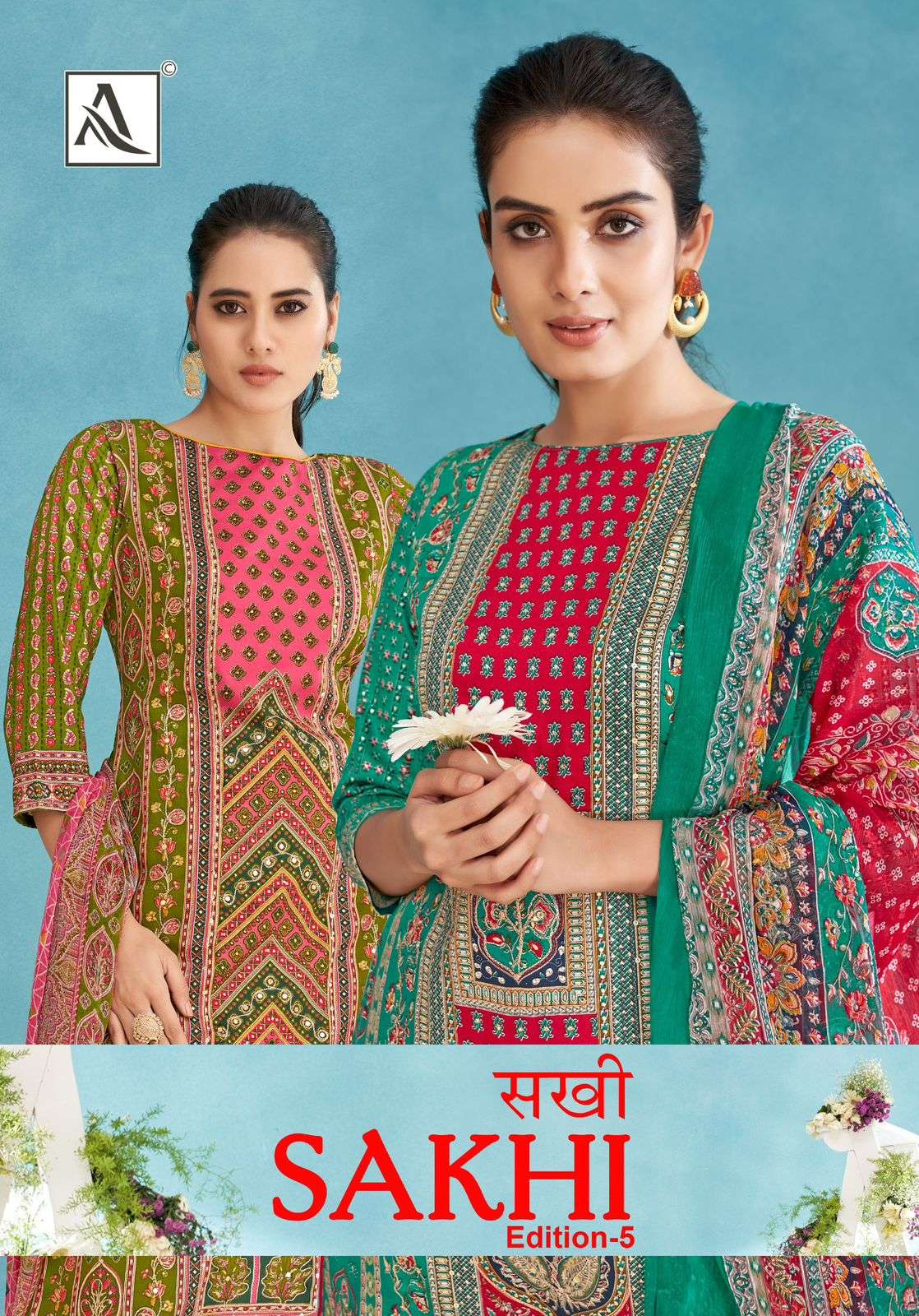 SAKHI VOL-5 BY ALOK SUIT 1550-001 TO 1550-006 DESIGNER ZAAM RAYON PRINT DRESSES