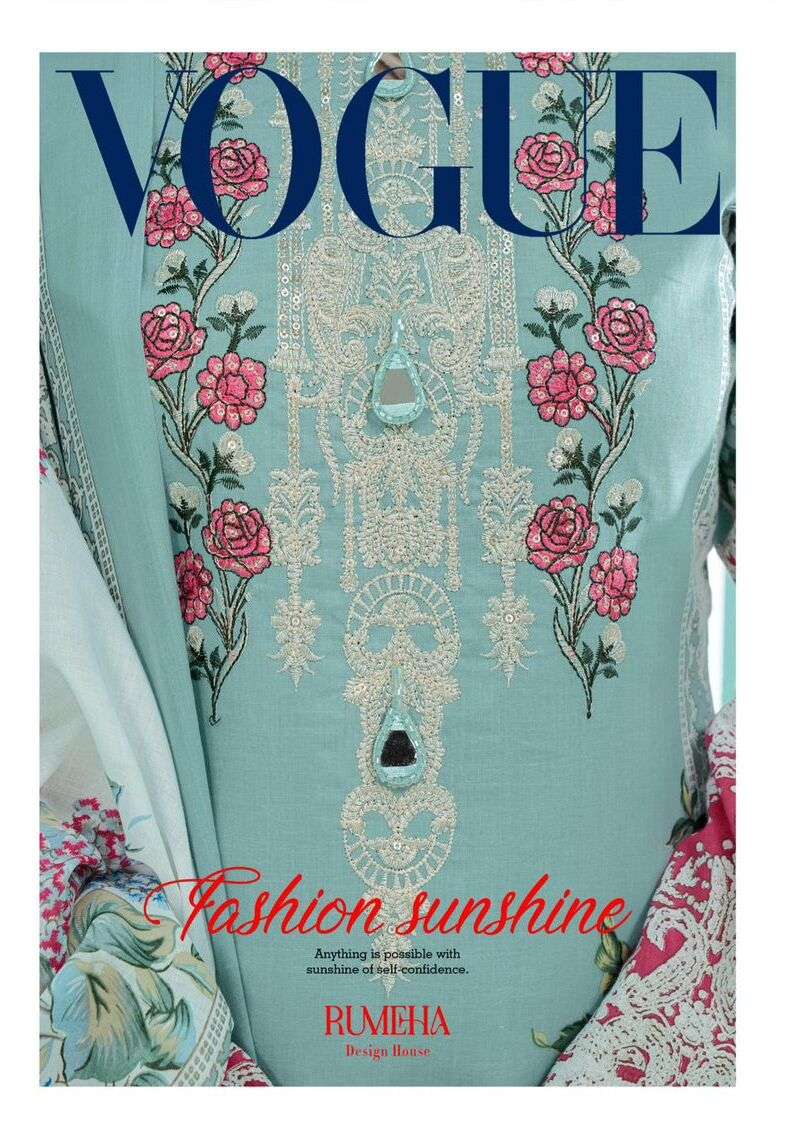 VOGUE VOL-1 BY RUMEHA 101 TO 104 SERIES DESIGNER FACNY COTTON PRINT DRESSES 