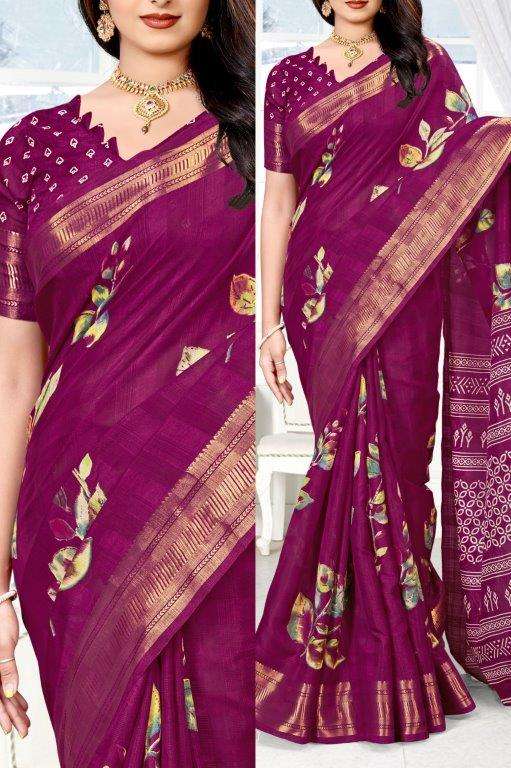 AMMY VOL-72 BY ASLIWHOLESALE DESIGNER SOFT JAIPURI COTTON WEAVING SAREES