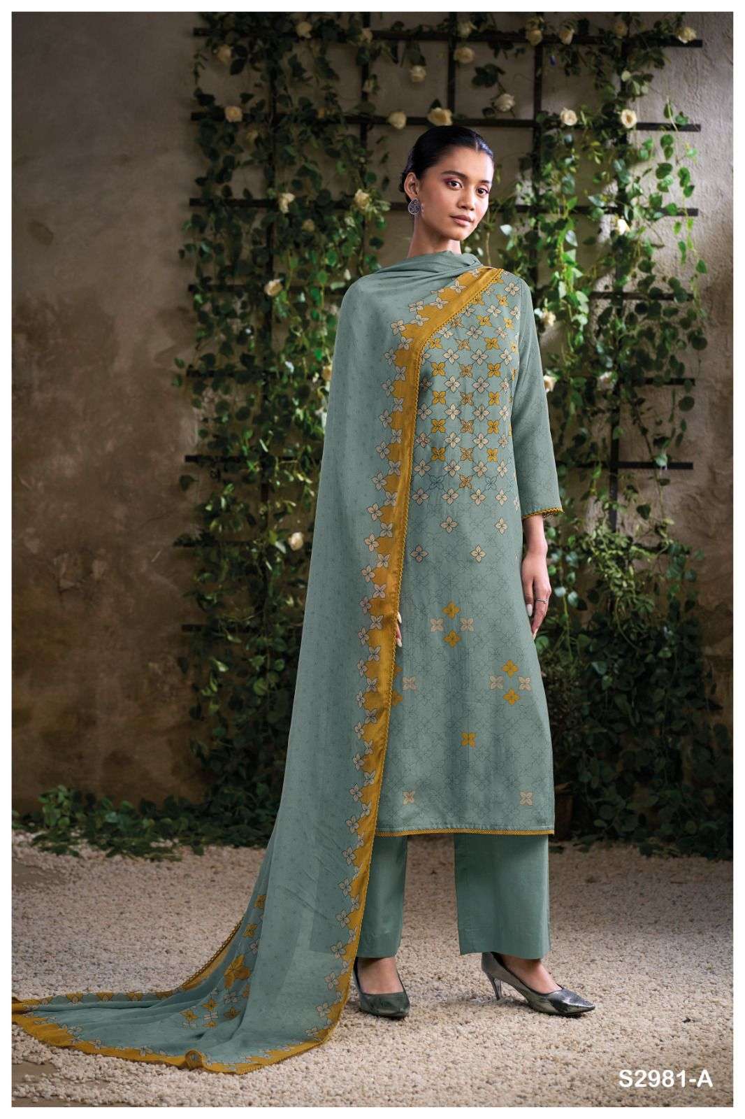 ANOONA 2981 BY GANGA FASHIONS HEAVY PREMIUM SILK DIGITAL PRINT DRESSES