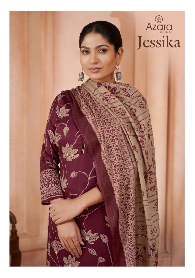 AZARA JESSIKA BY RADHIKA FASHION 1001 TO 1004 SERIES DESIGNER COTTON DRESSES