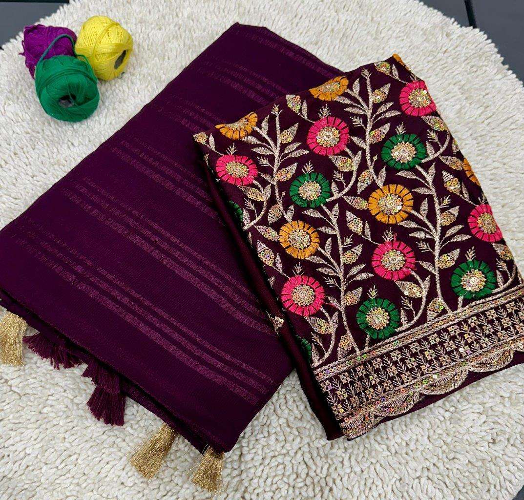 BERRY CHIFFON BY ASLIWHOLESALE DESIGNER SOFT GEORGETTE PRINTED SAREES