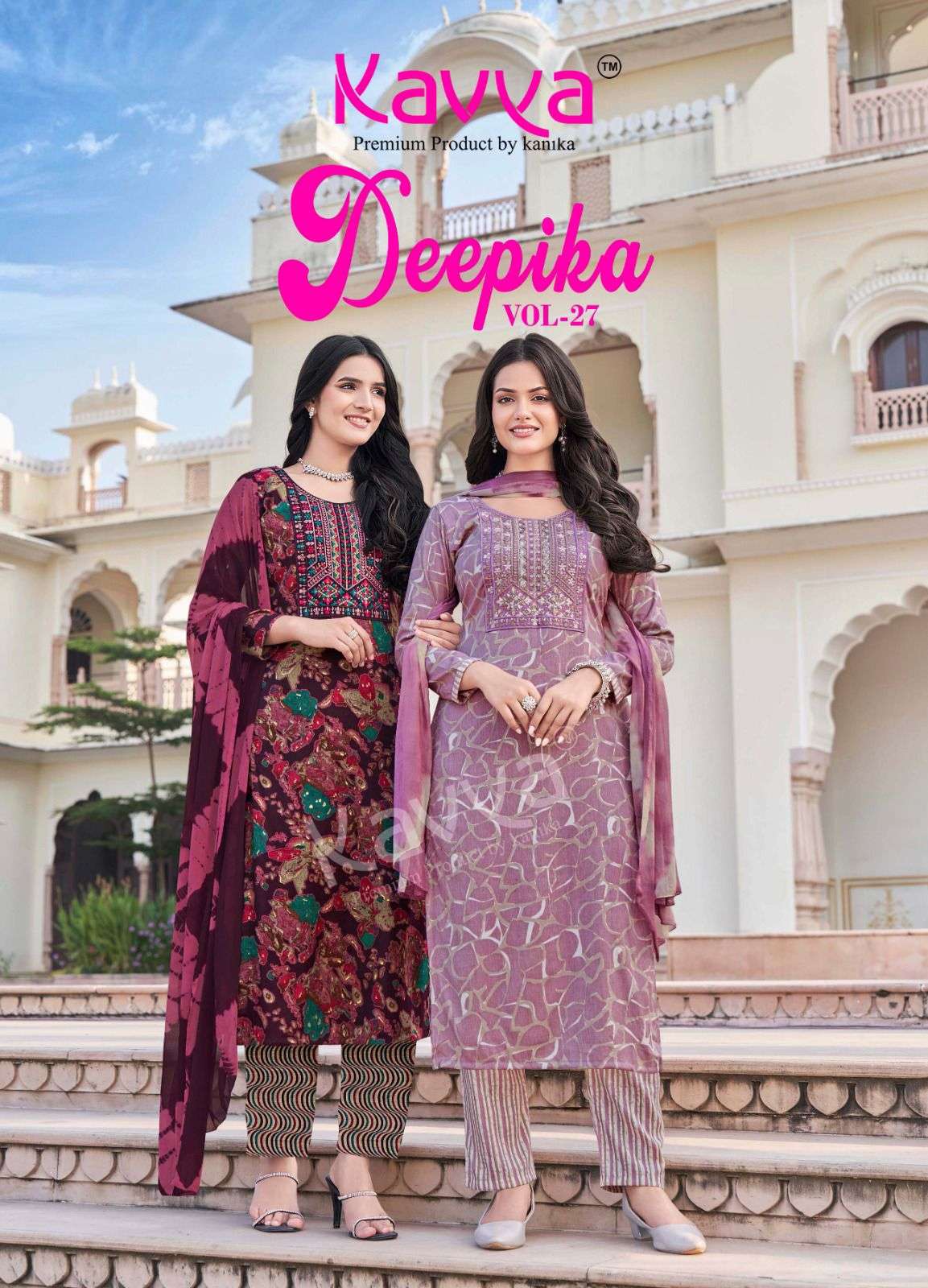 DEEPIKA VOL-27 BY KAVYA 27001 TO 27010 SERIES DESIGNER CAPSULE PRINT DRESSES