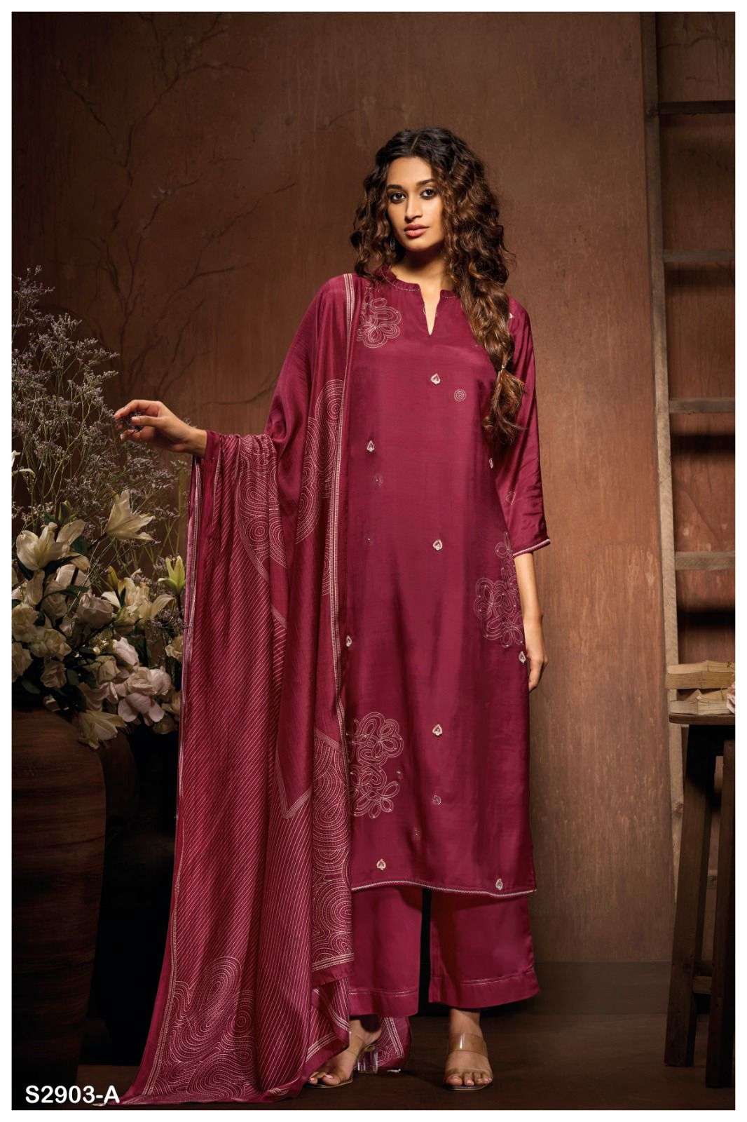 ELBEG 2903 BY GANGA FASHIONS HEAVY PREMIUM SILK DIGITAL PRINT DRESSES