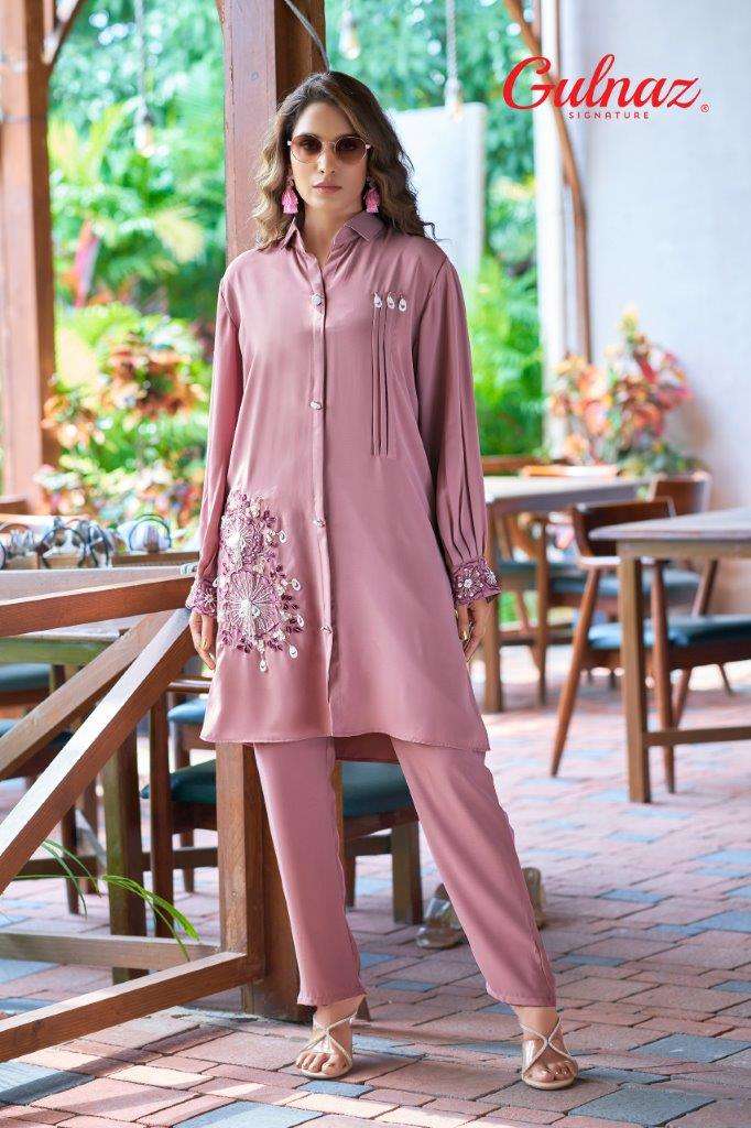 GULNAZ VOL-23 BY GULNAZ DESIGNER FANCY SATIN EMBROIDERY PAKISTANI TUNIC