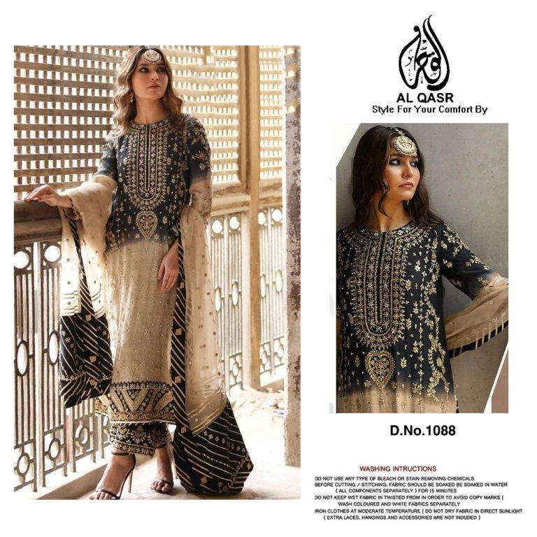 MA-1088 COLOURS BY AL QASR DESIGNER FAUX GEORGETTE PAKISTANI DRESSES