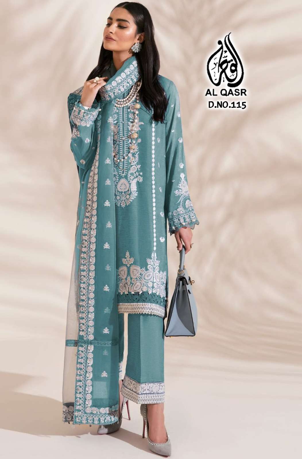 MA-115 COLOURS BY AL QASR DESIGNER FAUX GEORGETTE PAKISTANI DRESSES