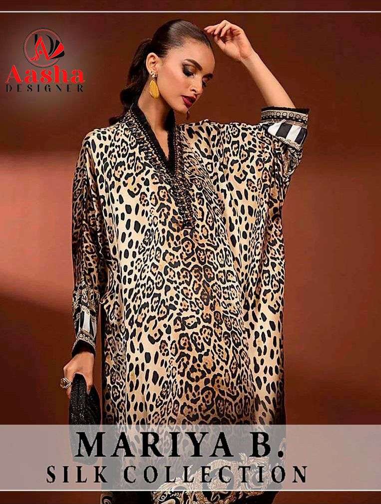 MARIYA B SILK VOL-01 BY AASHA DESIGNER JAPAN SATIN DIGITAL PRINT DRESSES